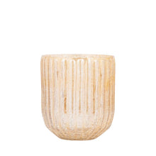 Afbeelding in Gallery-weergave laden, PTMD - Evin Amber glass round stormlight crackle ombre S