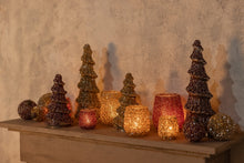 Afbeelding in Gallery-weergave laden, PTMD - Ingra Gold glass tree shaped statue with beads S