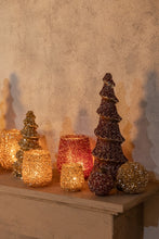 Afbeelding in Gallery-weergave laden, PTMD - Ingra Gold glass round stormlight with beads L