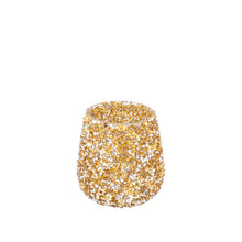Afbeelding in Gallery-weergave laden, PTMD - Ingra Gold glass round tealight with beads
