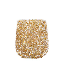 Afbeelding in Gallery-weergave laden, PTMD - Ingra Gold glass round stormlight with beads S