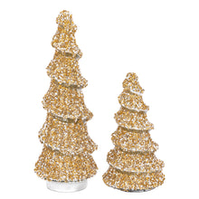 Afbeelding in Gallery-weergave laden, PTMD - Ingra Gold glass tree shaped statue with beads S