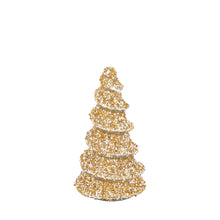Afbeelding in Gallery-weergave laden, PTMD - Ingra Gold glass tree shaped statue with beads S