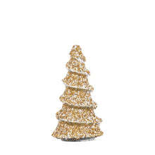 Afbeelding in Gallery-weergave laden, PTMD - Ingra Gold glass tree shaped statue with beads S