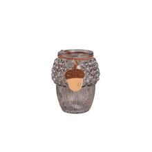 Afbeelding in Gallery-weergave laden, PTMD - Amith Beige Clear glass acorn tealight with felt