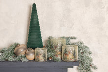 Afbeelding in Gallery-weergave laden, PTMD - Renn Clear glass mosaic xmas cilinder stormlight L