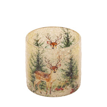 Afbeelding in Gallery-weergave laden, PTMD - Renn Clear glass mosaic xmas cilinder stormlight S