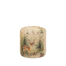 Afbeelding in Gallery-weergave laden, PTMD - Renn Clear glass mosaic xmas cilinder tealight