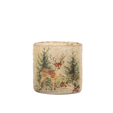 Afbeelding in Gallery-weergave laden, PTMD - Renn Clear glass mosaic xmas cilinder tealight