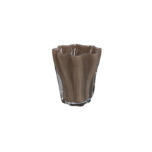 Afbeelding in Gallery-weergave laden, PTMD - Rilie Taupe glass irregular shaped tealight