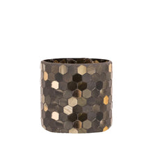 Afbeelding in Gallery-weergave laden, PTMD - Calep Dark Green mosaic glass tealight straight S