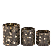 Afbeelding in Gallery-weergave laden, PTMD - Calep Dark Green mosaic glass tealight straight S