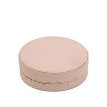 Afbeelding in Gallery-weergave laden, PTMD - Delcia Beige vegan leather coaster round S/6