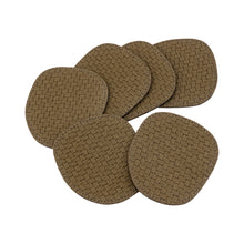 Afbeelding in Gallery-weergave laden, PTMD - Delcia Green vegan leather coaster organic S/6