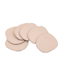Afbeelding in Gallery-weergave laden, PTMD - Delcia Beige vegan leather coaster organic S/6