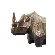 Afbeelding in Gallery-weergave laden, PTMD - Tarig Light Brown ceramic rhino ornament S