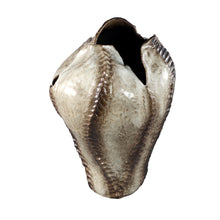 Afbeelding in Gallery-weergave laden, PTMD - Tarig Light Brown ceramic irregular dented vase L