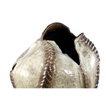 Afbeelding in Gallery-weergave laden, PTMD - Tarig Light Brown ceramic irregular dented vase L