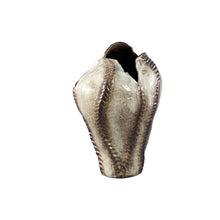 Afbeelding in Gallery-weergave laden, PTMD - Tarig Light Brown ceramic irregular dented vase L