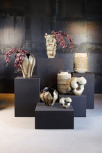 Afbeelding in Gallery-weergave laden, PTMD - Tarig Light Brown ceramic irregular dented vase L