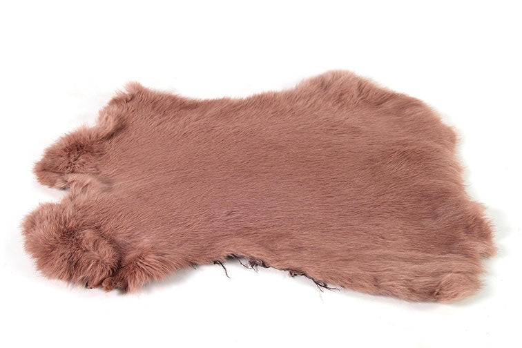 Konijnenvacht donker roze