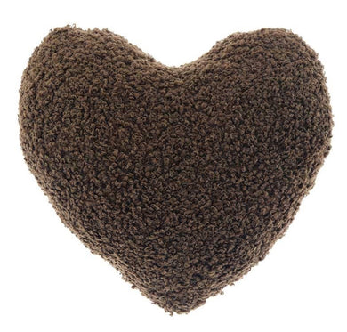 Kussen Curly heart 40x40cm taupe