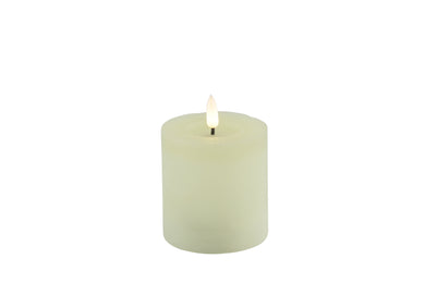 Stompkaars rustiek Ø7,5CM LED ro Lyon S crème