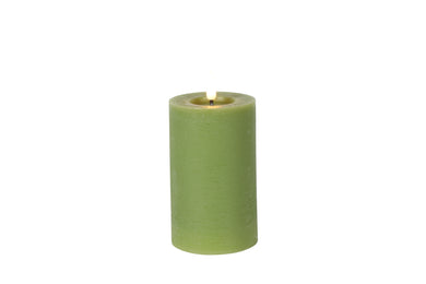 Stompkaars rustiek Ø7,5CM LED ro Lyon M l.groen