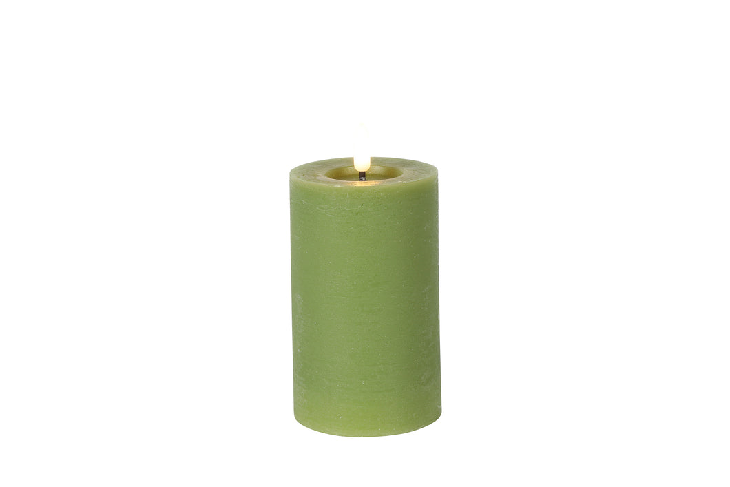 Stompkaars rustiek Ø7,5CM LED ro Lyon M l.groen