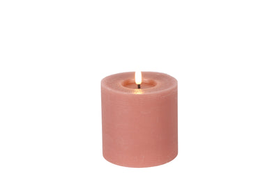Stompkaars rustiek Ø10CM LED ro Lyon S roze