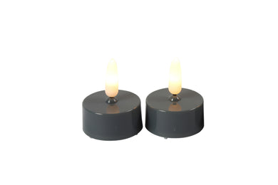 Theelicht Ø3,8CM LED ro Élégance s2 grijs