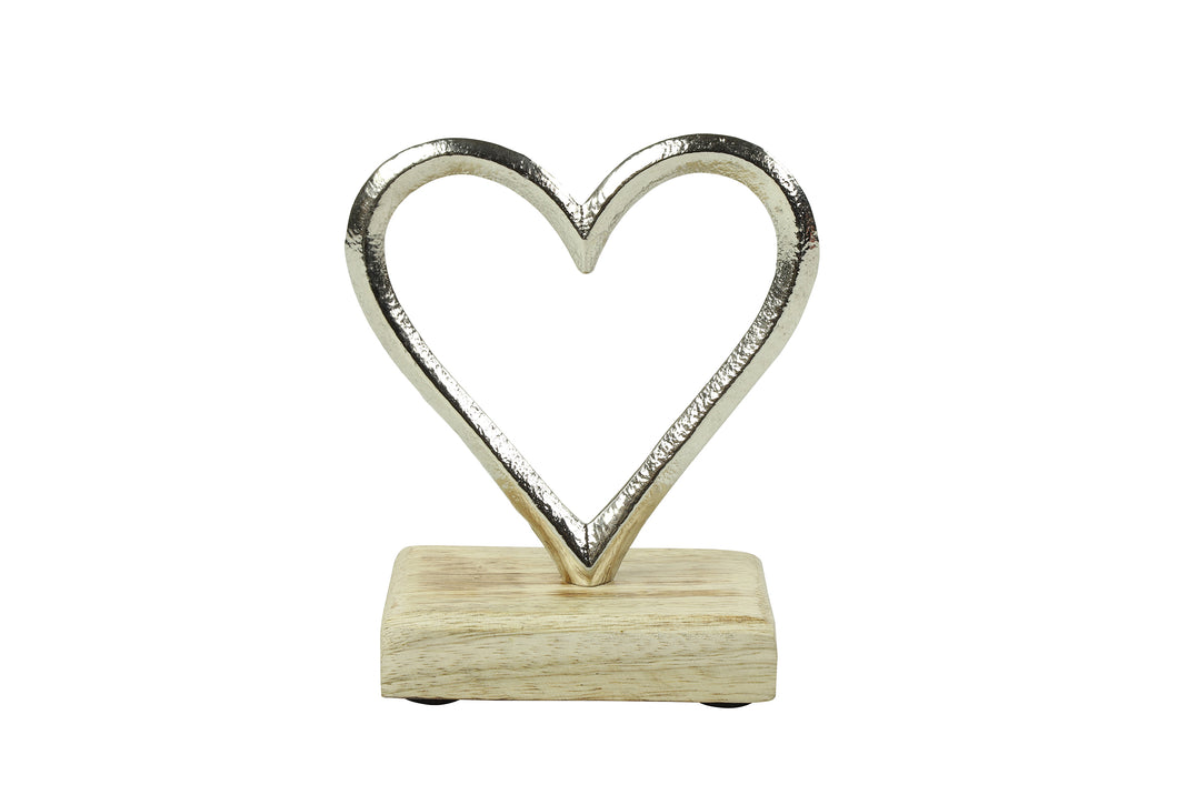 Ornament hart Carice S zilver