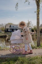Afbeelding in Gallery-weergave laden, Little Dutch Metalen Poppenwagen - Kinderwagen - Soft Flowers