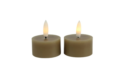 Theelicht rustiek Ø4CM LED ro Lyon s2 beige