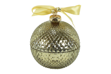 Kaars i/glas bal Chic goud