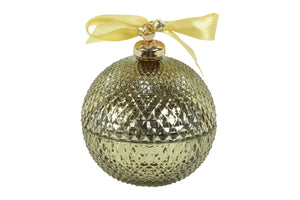 Kaars i/glas bal Chic goud