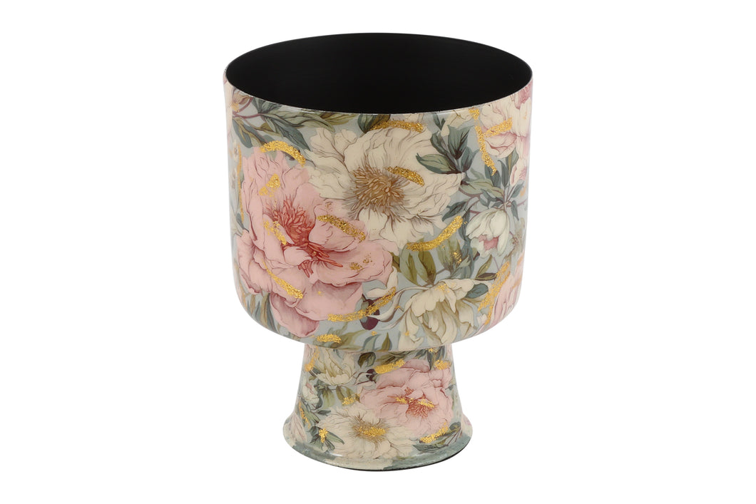 Vaas ro Peony S roze/wit