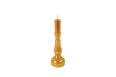 Kandelaar en kaars Nuala LED S goud