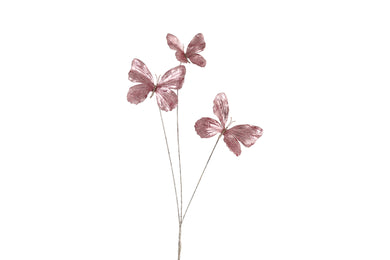 Kunstdeco Vlinder Lush 3x roze