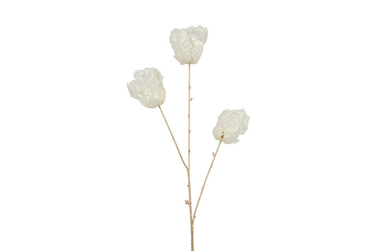 Kunstbloem Tulip x3 Vivaldi crème