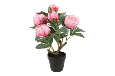 Kunstplant Peony S roze-L20B20H44CM