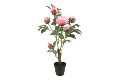Kunstplant Peony M roze-L25B25H68CM