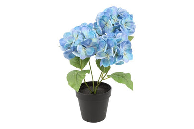 Kunstplant Hydrangea blauw-L20B20H38CM