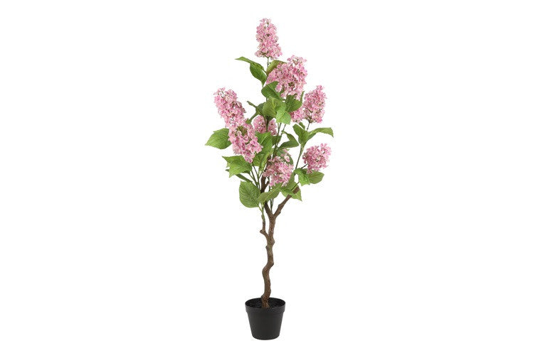Kunstplant op stam Hydrangea S roze-L50B50H120CM