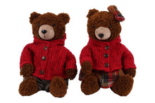 Afbeelding in Gallery-weergave laden, Knuffelbeer Renee S a2 rood-L25B15H36CM