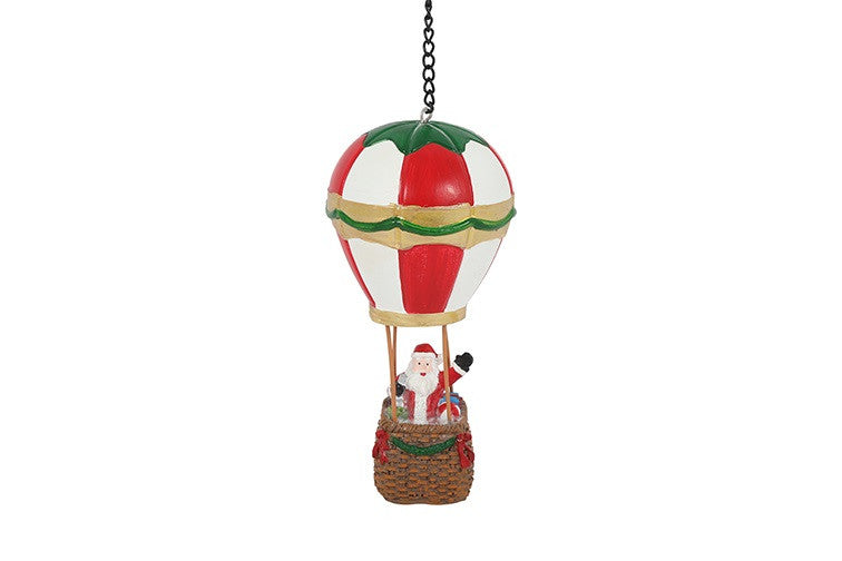 Heteluchtballon m/kerstman Bob veelkleurig-L9,5B9,5H16,5CM