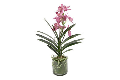 Kunstbloem in glazen pot Dendrobium-L48B48H62CM