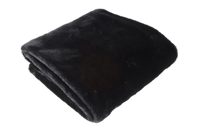 Plaid Imitatiebont Cosy Blanca zwart