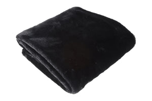 Plaid Imitatiebont Cosy Blanca zwart