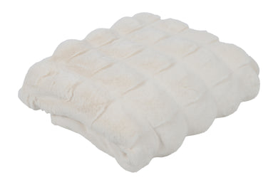 Plaid Imitatiebont Cosy Eloise wit
